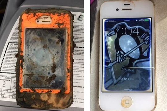 Chiếc iPhone 4 sống sót thần kỳ sau 18 tháng ngâm dưới hồ nước