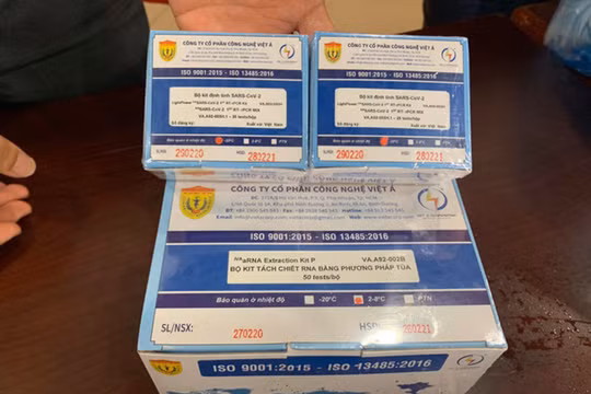 Kit xét nghiệm COVID-19 Việt Á (Ảnh - VGP)