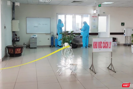 Khu vực cách ly phòng COVID-19 (Ảnh - Minh Thuý) 