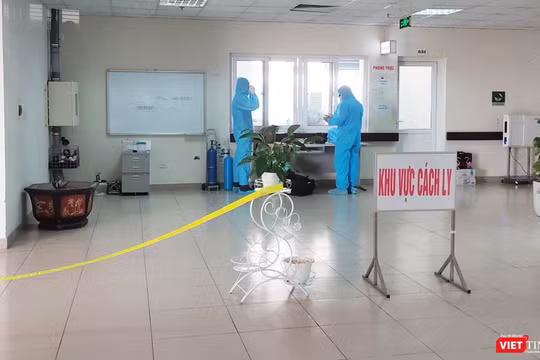 Khu vực cách ly phòng COVID-19 (Ảnh - Minh Thuý) 