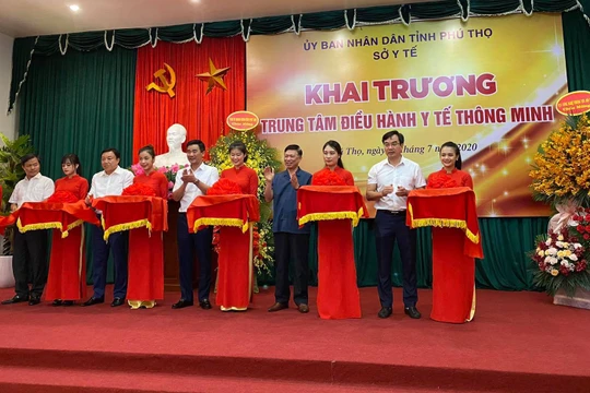 Sở Y tế tỉnh Phú Thọ khai trương Trung tâm điều hành Y tế thông minh (Ảnh: Thanh Hằng) 