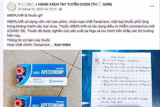 Thuốc điều trị COVID-19 được rao bán tràn lan trên mạng (Ảnh - Minh Thuý) 