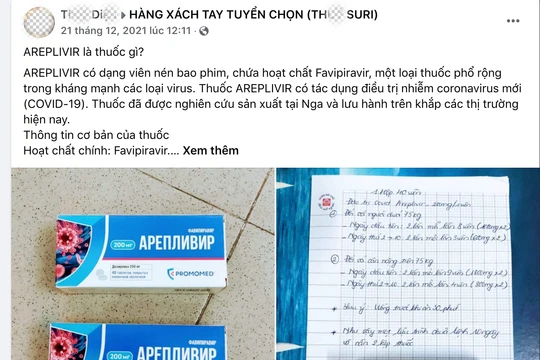 Thuốc điều trị COVID-19 được rao bán tràn lan trên mạng (Ảnh - Minh Thuý) 