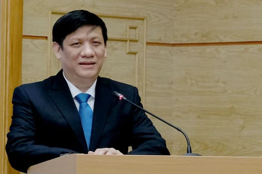 Quyền Bộ trưởng Bộ Y tế Nguyễn Thanh Long (Ảnh: Vũ Mạnh Cường) 