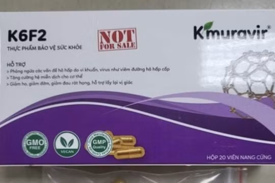 Thực phẩm bảo vệ sức khỏe K6F2 Kmuravir (Ảnh - Cục ATTP)