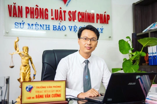 Luật sư Đặng Văn Cường – Trưởng Văn phòng Luật sư Chính Pháp (Ảnh: LS Đặng Văn Cường) 
