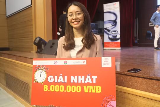 Chị Nguyễn Thị Ngọc Nga - bác sĩ nội trú Nhi ở Bệnh viện Nhi Trung ương (Ảnh - Minh Thuý) 