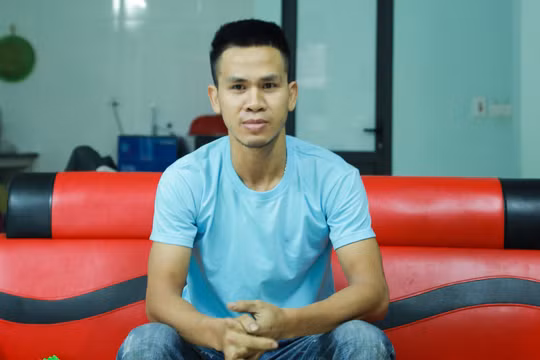 Anh Nguyễn Ngọc Mạnh - người đã dũng cảm cứu bé gái (Ảnh - Đinh Huy) 