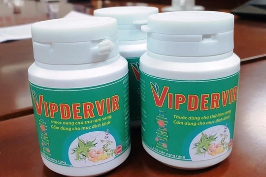 Thuốc điều trị COVID-19 VIPDERVIR (Ảnh - Viện HLKHCNVN) 