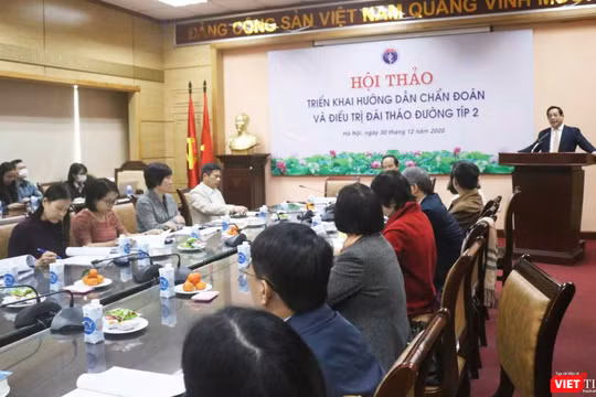 Hội thảo triển khai hướng dẫn chẩn đoán và điều trị đái tháo đường típ 2 (Ảnh: Minh Thuý) 