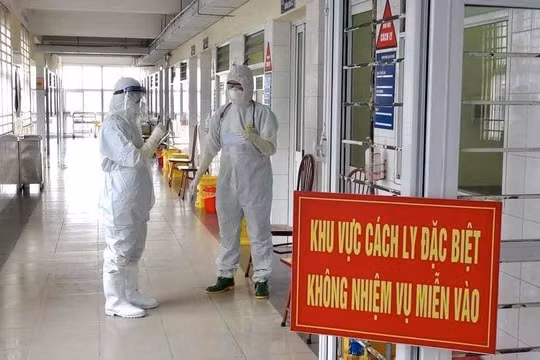 Khu vực cách ly phòng COVID-19 (Ảnh - BYT) 