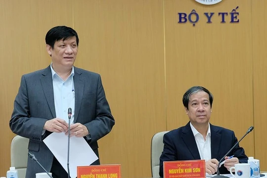 Bộ trưởng Bộ Y tế Nguyễn Thanh Long phát biểu (Ảnh - Trần Minh)