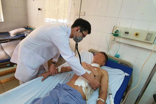 Bệnh nhân Đinh Ngọc N. dần hồi phục sau mổ. Ảnh: BVCC