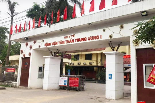 Bệnh viện Tâm thần TW I - nơi xảy ra vụ việc bệnh nhân cải tạo phòng bệnh thành phòng "bay lắc" (Ảnh - Minh Nhân)