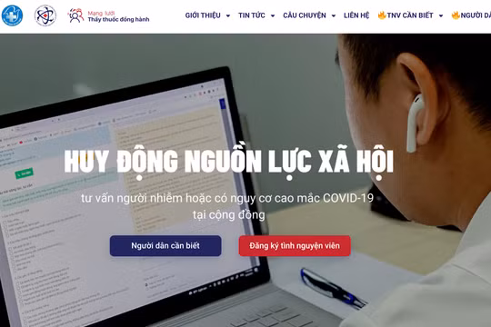 Mạng lưới thầy thuốc đồng hành tư vấn, hỗ trợ bệnh nhân COVID-19 (Ảnh - Minh Thuý) 