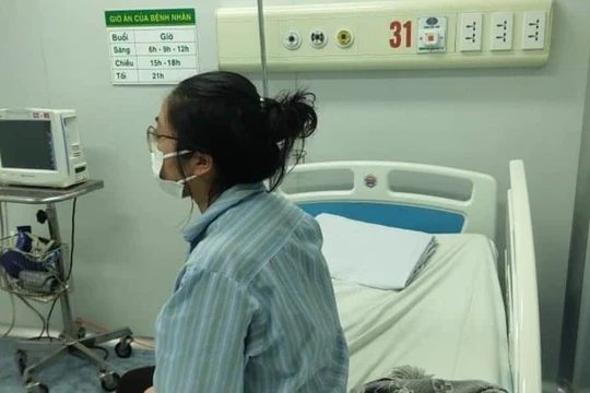 Bệnh nhân 17 mắc COVID-19 khi đang điều trị ở Bệnh viện Bệnh Nhiệt đới Trung ương (Ảnh: BVCC) 