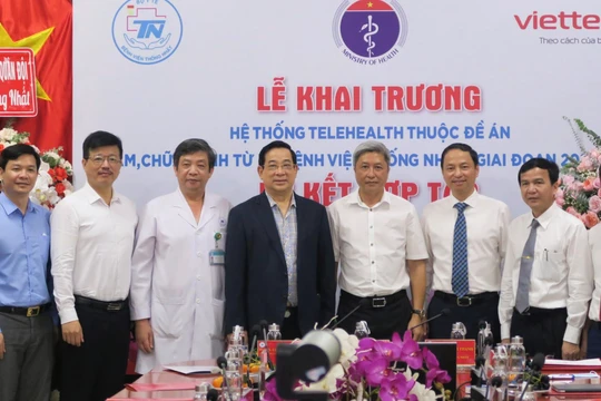 Bệnh viện Thống Nhất khai trương hệ thống Telehealth thuộc Đề án Khám, chữa bệnh từ xa của Bộ Y tế (Ảnh - BVCC) 