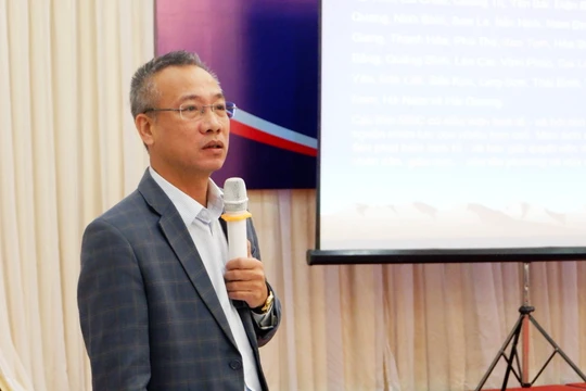 Ông Mai Trung Sơn – Phó Vụ trưởng Vụ Quy mô dân số - Kế hoạch hóa gia đình (Ảnh: Thảo Vy) 