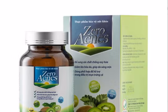 Thực phẩm bảo vệ sức khỏe Zero Acnes (Ảnh chụp màn hình từ website myphamhera.com)