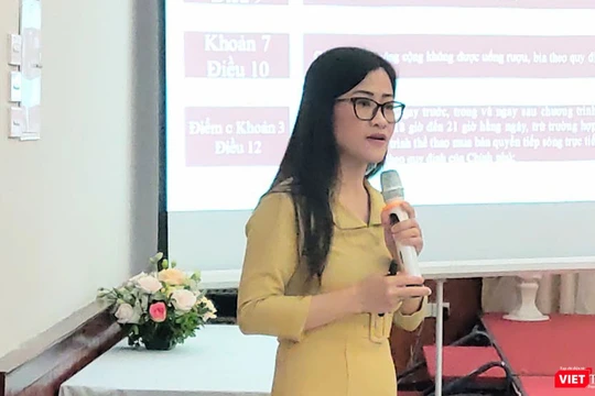 ThS. Trần Thị Trang – Phó Vụ trưởng Vụ Pháp chế, Bộ Y tế (Ảnh: Minh Thúy) 