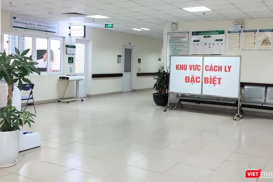 Khu vực cách ly đặc biệt ở bệnh viện (Ảnh - Minh Thuý) 