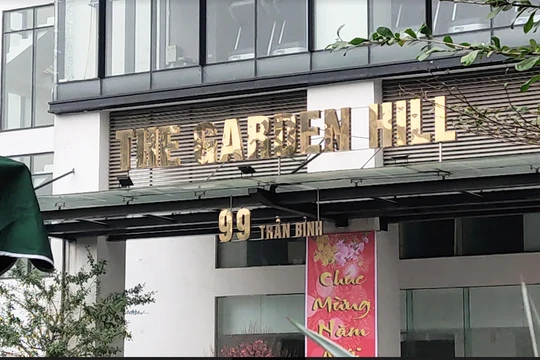 Chung cư Garden Hill - nơi ở của 3 ca mắc COVID-19 mới được phát hiện (Ảnh - Minh Thuý) 