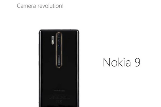 Hình ảnh bộ ba camera trên Nokia 9 (Ảnh: Phone Area)