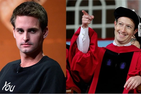 Evan Spiegel và Mark Zuckerberg