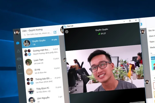 Các bước gọi video rất đơn giản, chỉ cần vào cuộc hội thoại của mình và người cần gọi, chọn “Gọi Video” là đã có thể bắt đầu trò chuyện. Ảnh: Zalo