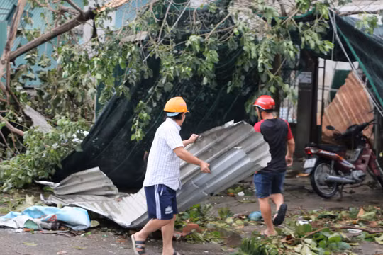 Người dân Khánh Hòa vẫn đang rất vất vả khắc phục những thiệt hại do bão 12 thì lại phải ứng phó khẩn với cơn bão số 14 đang tiến sát. Ảnh: Báo Khánh Hoà.