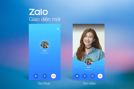 Màn hình cuộc gọi ấn tượng, thân thiện hơn với những khung hình rõ nét và độc đáo. Ảnh: Zalo