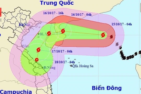 Sáng 16/10 không khí lạnh đã ảnh hưởng đến phía Đông Bắc Bộ và một số nơi thuộc phía Tây Bắc Bộ và bắc Trung Bộ. Ảnh: TT DBKTTVTU