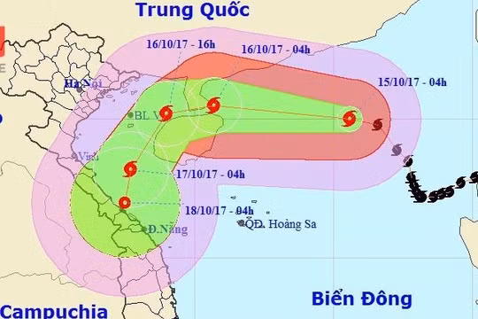 Sáng 16/10 không khí lạnh đã ảnh hưởng đến phía Đông Bắc Bộ và một số nơi thuộc phía Tây Bắc Bộ và bắc Trung Bộ. Ảnh: TT DBKTTVTU