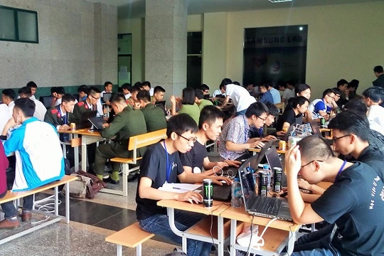 Phòng thi tại Hà Nội. Ảnh: BTC