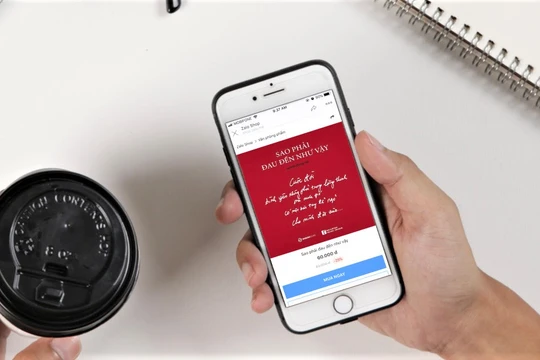 Đặt trước tập thơ “Sao phải đau đến như vậy” trên Zalo. Ảnh: Zalo