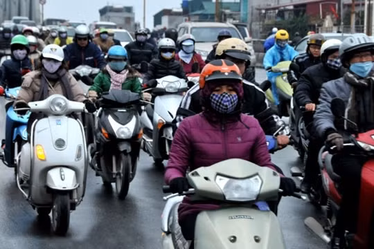 Khu vực Hà Nội nhiệt độ thấp nhất trong đợt rét này phổ biến 9-12 độ. Ảnh: TTKTTV