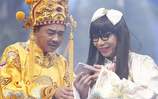 Quốc Khánh lần đầu thể hiện giọng hát tại Táo Quân.