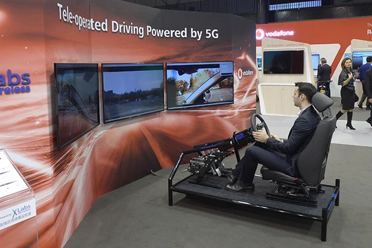 Ảnh chụp tại cuộc thực nghiệm. Ảnh: Vodafone