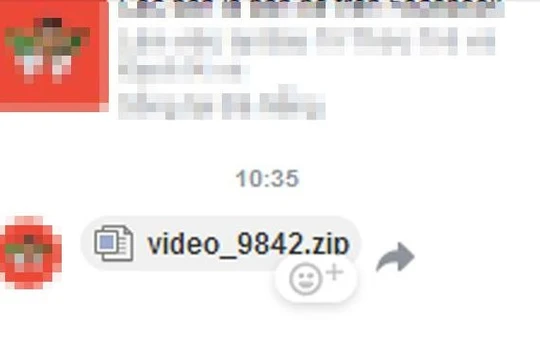 Chính vì tập tin được gửi đến từ một người bạn nên hầu hết người dùng đều thiếu cảnh giác, nhanh chóng tải về và mở ra xem tập tin này. Ảnh chụp màn hình.
