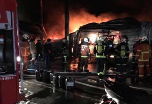 Hiện trường vụ cháy. Ảnh: Fb Thảo Vân