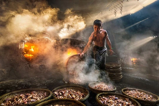 Một trong các tác phẩm đoạt giải. Ảnh: Trần Bảo Hòa