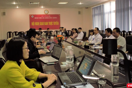 Toàn cảnh buổi họp báo thông tin vụ người đàn ông tử vong sau khi tiêm thuốc giảm đau tại Bệnh viện Đa khoa Đức Giang chiều 14/1.