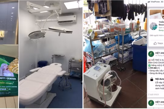 “Viet Anh Mega Beauty Center” là một cơ sở dịch vụ thẩm mỹ chăm sóc da mặt đã “lấn sân” sang phẫu thuật thẩm mỹ không phép ngay tại địa bàn quận 1 (Ảnh: SYT) 