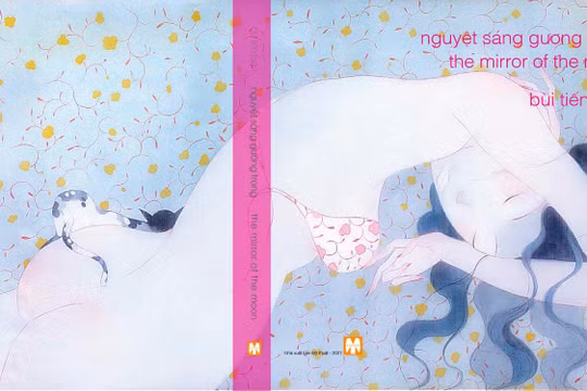 Bìa sách "Nguyệt sáng gương trong" của hoạ sĩ Bùi Tiến Tuấn - Ảnh: HSCC 