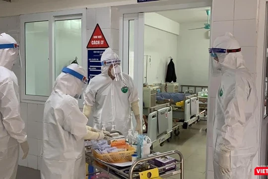 Khu vực cách ly điều trị bệnh nhân COVID-19 - Ảnh: BYT 