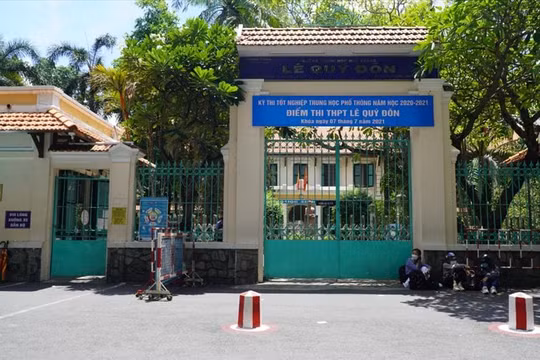 Điểm thi Trường THPT Lê Quý Đôn. Ảnh: Chân Phúc