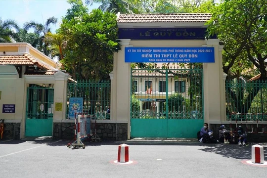 Điểm thi Trường THPT Lê Quý Đôn. Ảnh: Chân Phúc