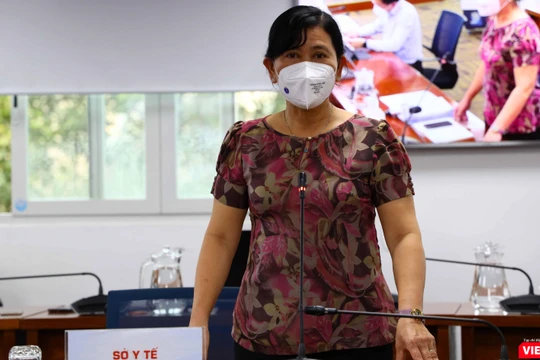 Chánh Văn phòng Sở Y tế TP.HCM Nguyễn Thị Huỳnh Mai. Ảnh: Linh Nhi