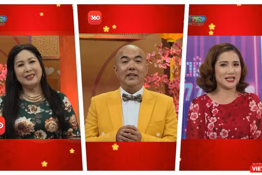 Hồng Vân, Quốc Thuận, Cát Tường … các ca sĩ, nhóm nhạc đã cùng hát ca khúc mừng xuân và gửi lời chúc Tết Tân Sửu đến mọi người (Ảnh: Hoà Bình)