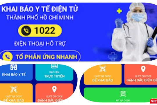 App Y tế HCM do TP.HCM triển khai. Ảnh Hoà Bình